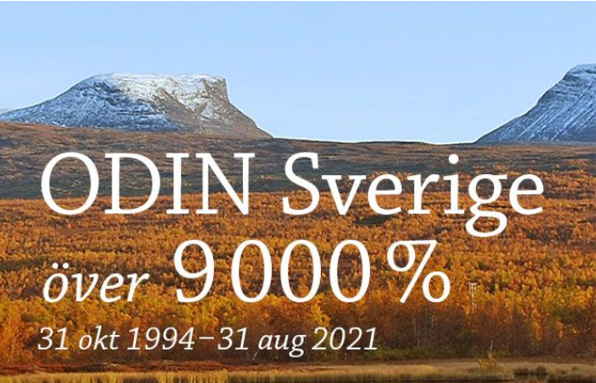 ODIN Sverige - över 9 000 %